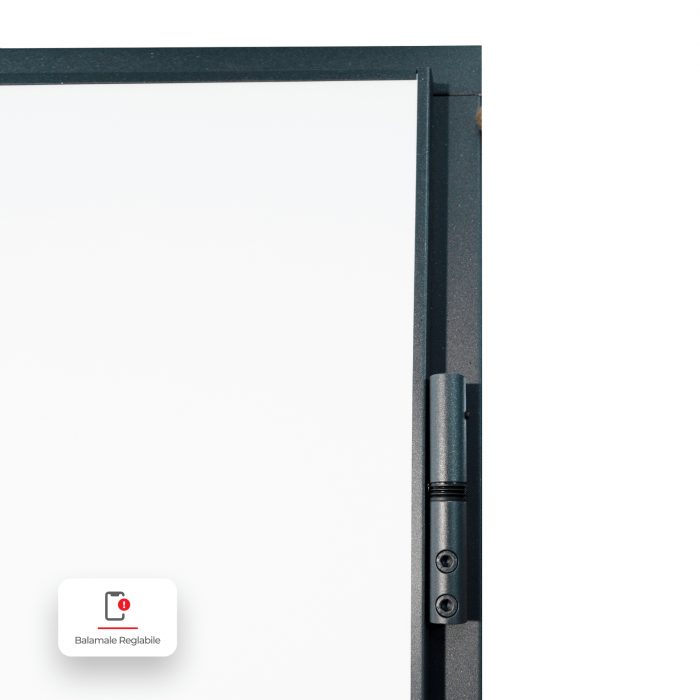 Pachet 12 x Usa metalica de intrare in apartament bicolora antiefractie RC3 - Culoare Ciment Inchis / Alb [9]