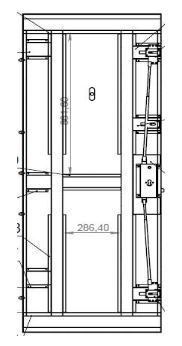 Usa metalica de intrare in apartament bicolora antiefractie RC3 - Culoare Ciment Inchis / Alb [10]
