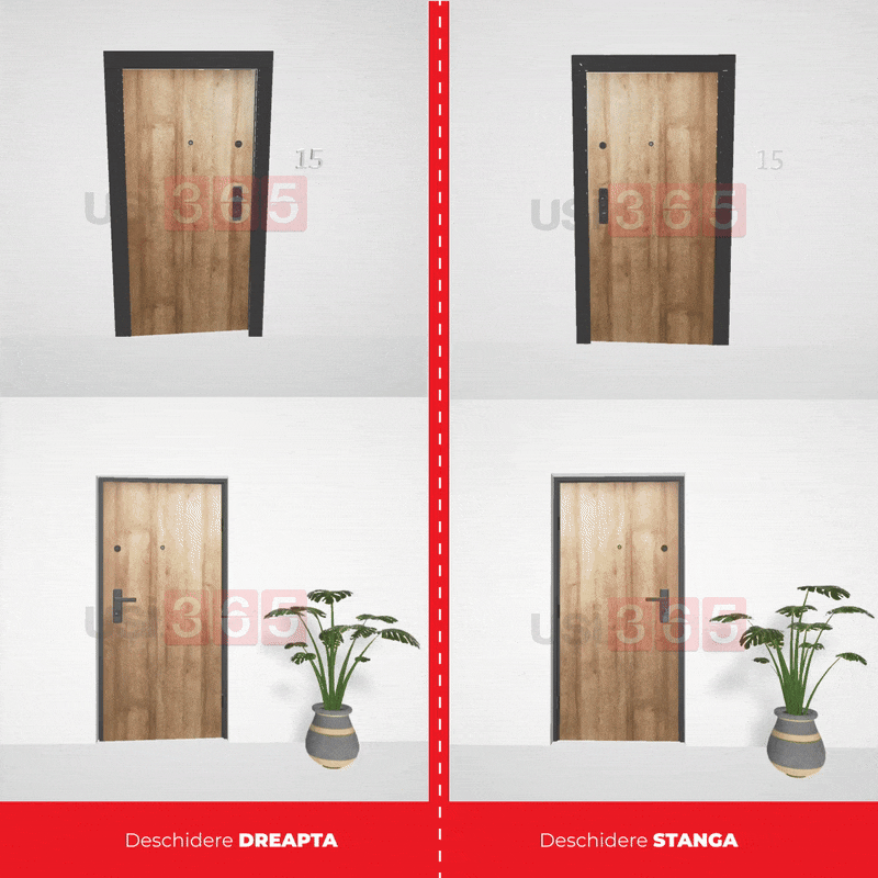 Usa Metalica de intrare in casa Turenwerke AC68-04, ALB 1020 X 2020 [9]