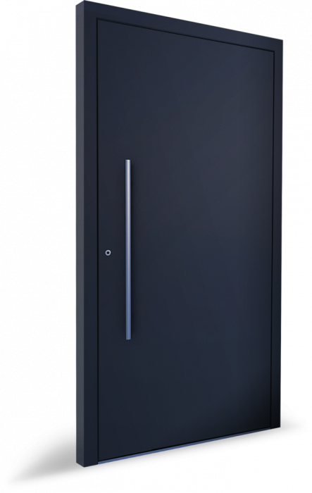 Usa pivotanta de intrare in casa din otel – Model PIVOT, gri antracit RAL 7016 [1]