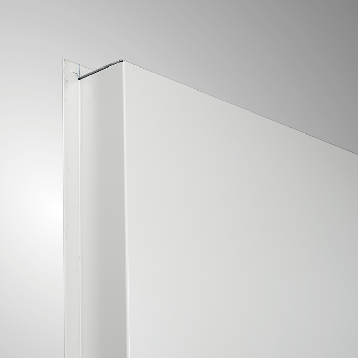Usa metalica dubla blat 60 mm intrare secundara cu geam - RAL 9003 - Alb - Usa dubla multifunctionala otel [4]