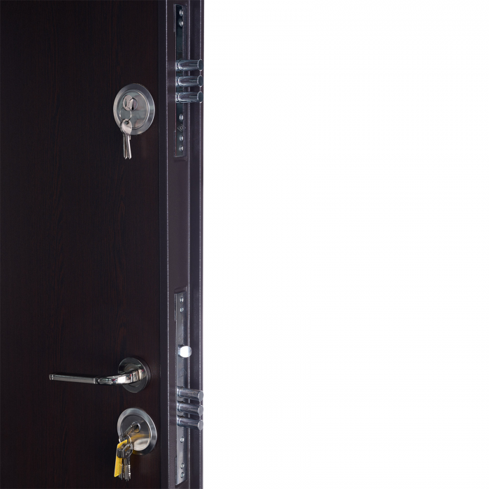 Pachet 12 x Usa metalica intrare apartament placata cu MDF Wenge - Mega EKO P+ 9000 [5]