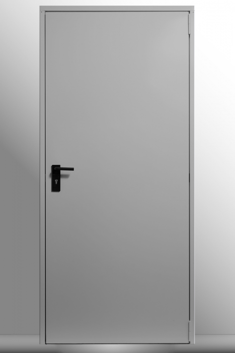 Usa metalica blat 40 mm din otel multifunctionala pentru boxa / magazie - RAL 7035 Gri Deschis - Deschidere Reversibila [2]