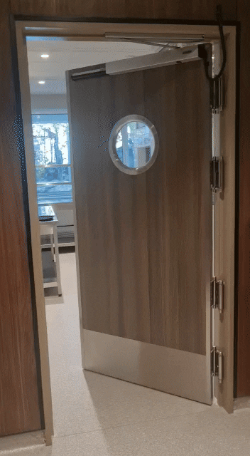 Usa dubla flip-flap restaurant bucatarie cu geam hublou - dublu batanta cu deschidere 180 grade [8]