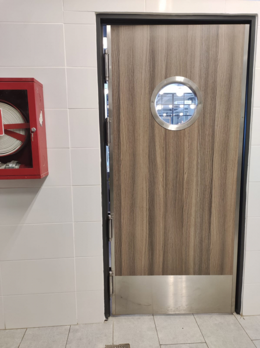 Usa dubla flip-flap restaurant bucatarie cu geam hublou - dublu batanta cu deschidere 180 grade [4]