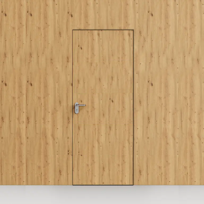 Usa tehnica din lemn cu finisaj HPL balamale ascuns si toc metalic [2]