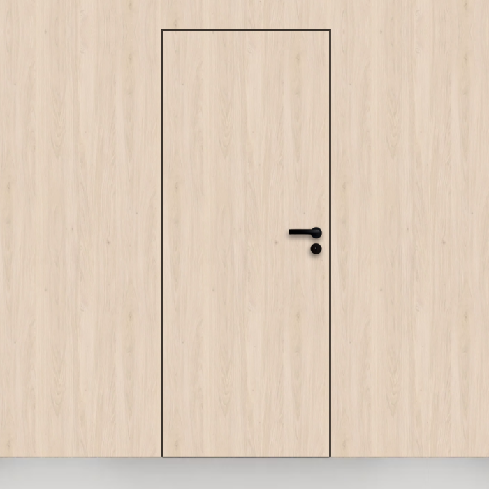 Usa tehnica din lemn cu finisaj HPL balamale ascuns si toc metalic [2]