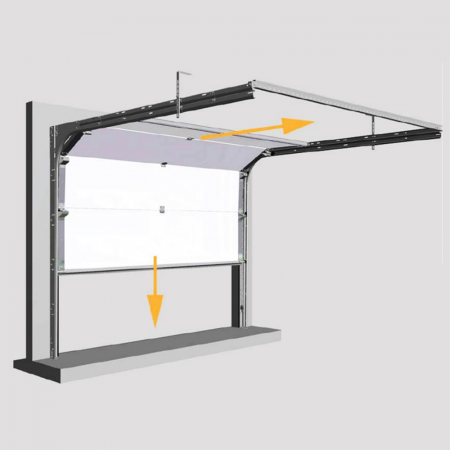 Usa de garaj electrica sectionala - Culoare Alb - RAL 9016 [1]