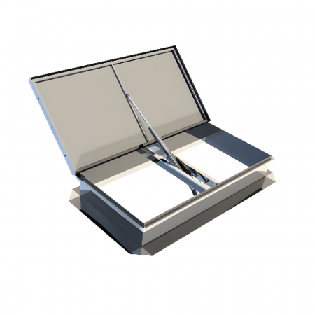 Trape desfumare - Trapa desfumare - sistem electric automat de deschidere - acoperis membrana bitum PVC - Marcaj CE