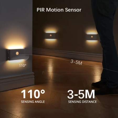 Lumina LED cu senzor de mi care SMART - lamp de veghe pentru noptier , dulap, dormitor, baie, hol, [7]