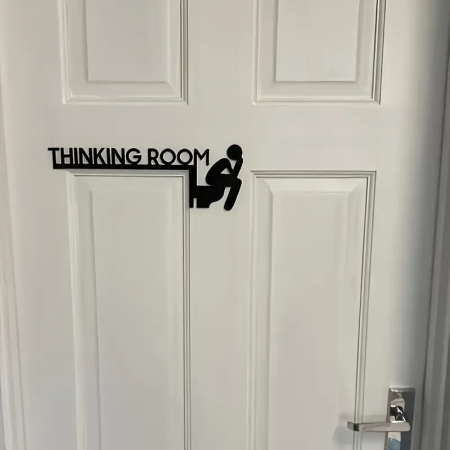 Placuta decorativa usa baie - 'Thinking Room' - Dreapta