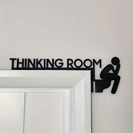 Placuta decorativa usa baie - 'Thinking Room' - Dreapta [1]