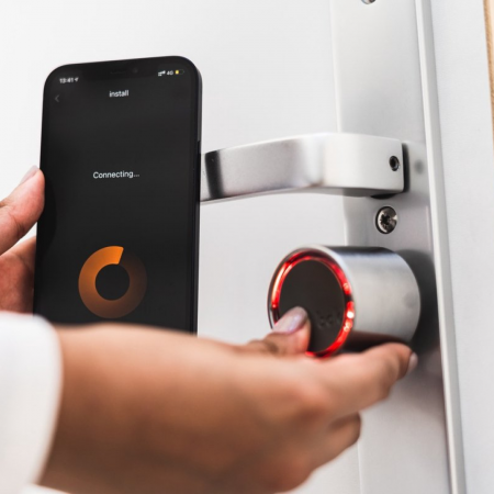 Cilindru SMART pentru usa intrare - Sistem keyless prin aplicatie [9]