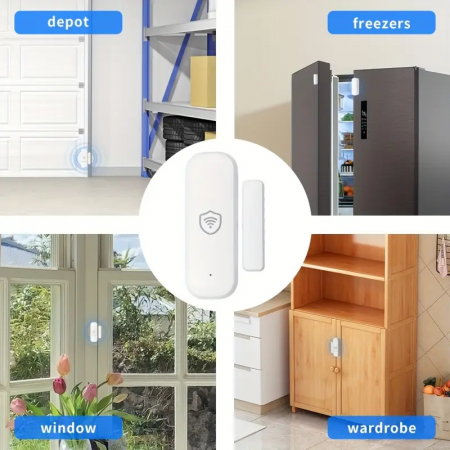 Senzor usa / fereastra SMART Wi-fi cu notificare in timp real pe telefonul mobil [3]