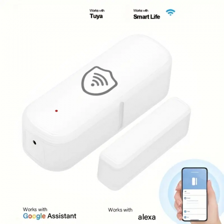Senzor usa / fereastra SMART Wi-fi cu notificare in timp real pe telefonul mobil [1]