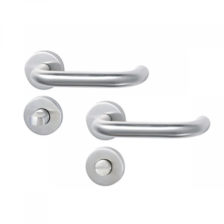 Maner UFORM din inox si rozeta PZ / BB / WC rotunda 50 mm