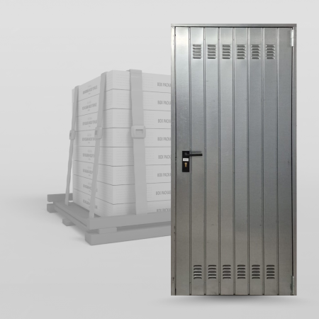 Usi Metalice pentru Boxa - Pachet 10 X Usa metalica 'Club' Otel galvanizat - reversbila - 820 x 2000