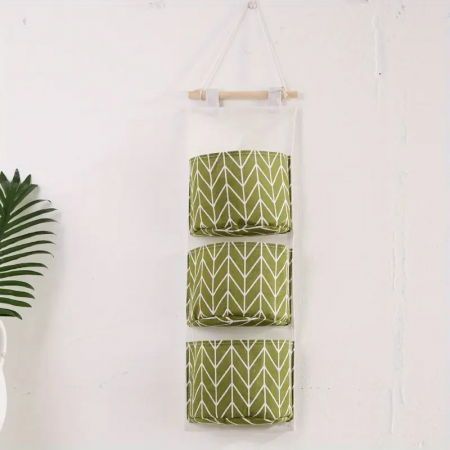 Set Carlig + Organizator textil pentru usa baie / bucatarie - Galben [8]