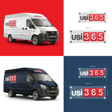 Premii cadou - Sticker autocolant van mare logo USI365