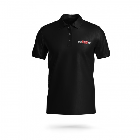 Tricou polo Negru - Barbati - Marimea M