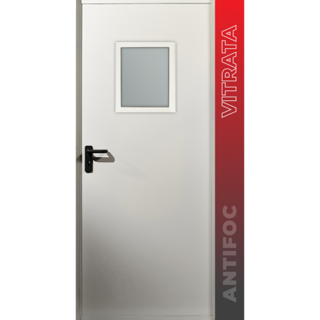 Usi Metalice Tehnice - Usa antifoc EI60/120 NEW IDRA vitrata 300x400 - ST/DR