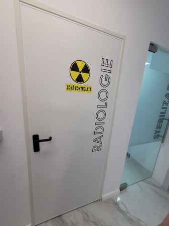 Usa metalica antiradiatii placata cu PLUMB si HDF - Alb [5]