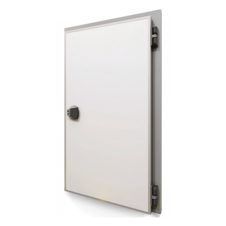 Usi frigorifice - Usa camera frigorifica batanta pentru refrigerare - Poliuretan 70 - Cu balamale - RAL 9010