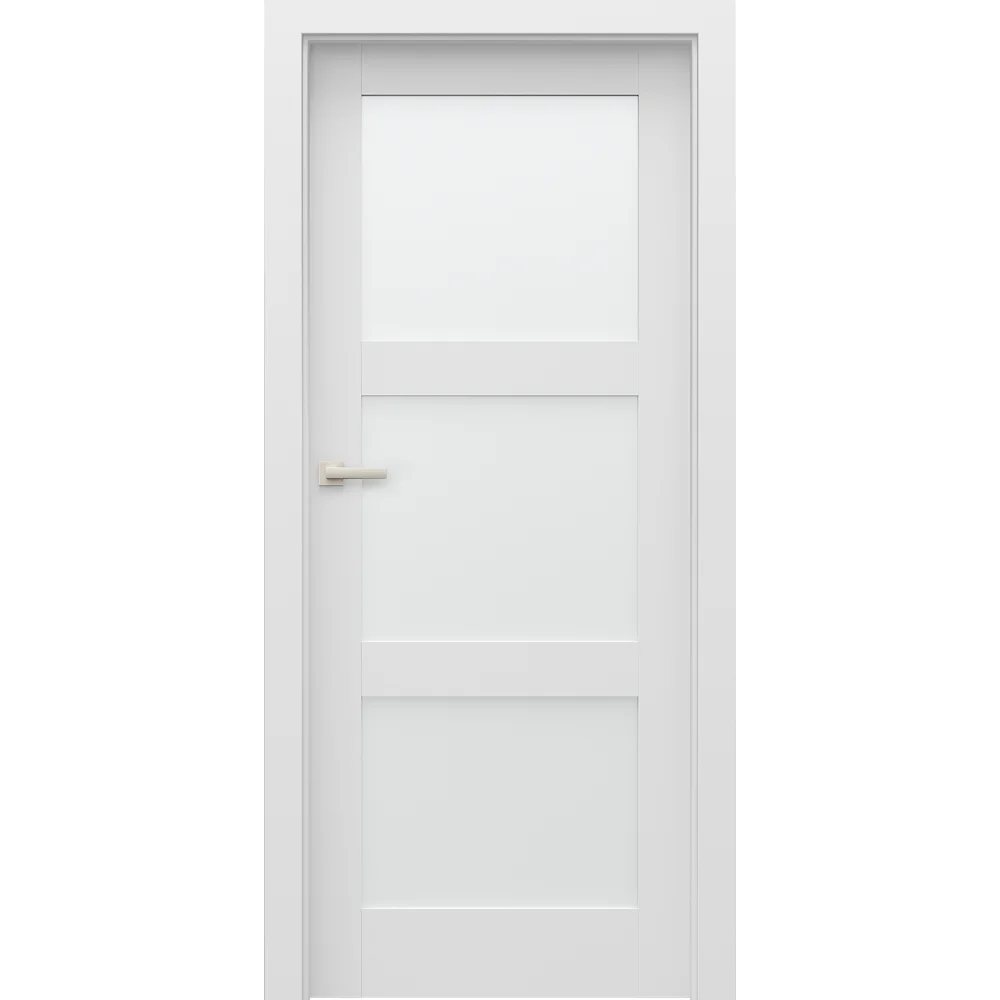 Usi vopsite - Usa cu toc reglabil HDF PORTA GRANDE - Model B3 cu sticla mata