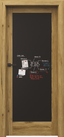 Usi PORTA Doors - Usa de interior cu toc reglabil HDF PORTA VERTE HOME - Model E0 cu tabla neagra