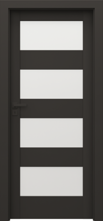 Usi PORTA Doors - Usa cu toc reglabil HDF PORTA VERTE HOME BLACK - Model L4