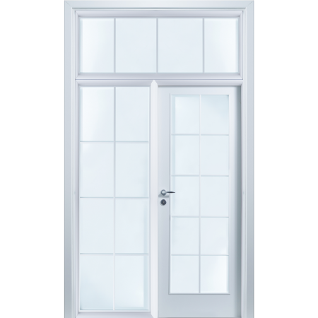 Usi la comanda - Usa de interior cu luminator cu geam si supra lumina