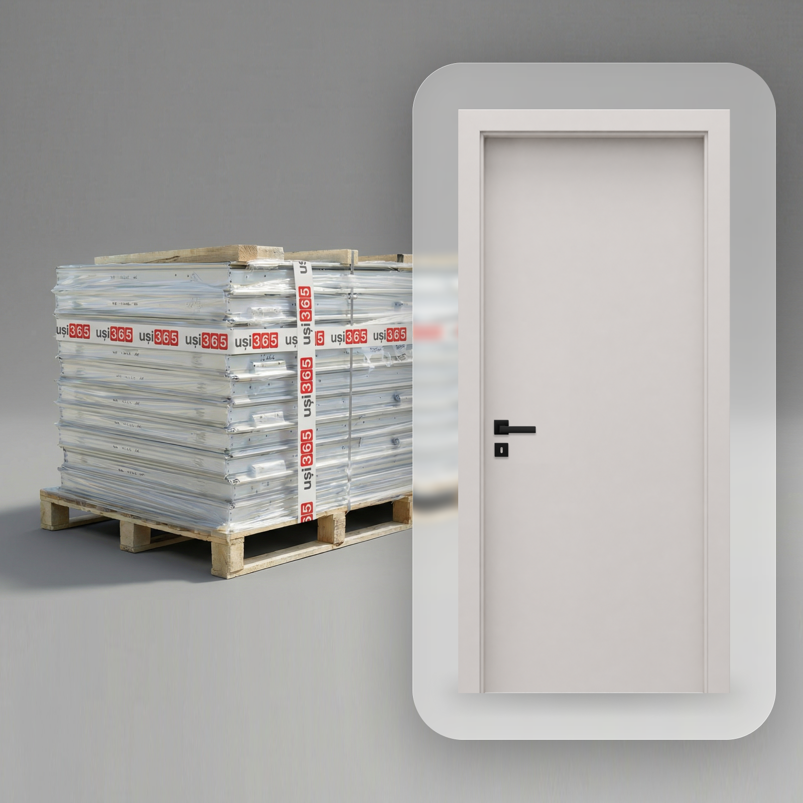 Pachet 25 x Usa de interior cu toc fix HDF Norma 3.1 - Casmir Mat [0]