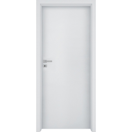 Usi HPL/CPL - Usa de interior cu toc metalic si geam coplanar