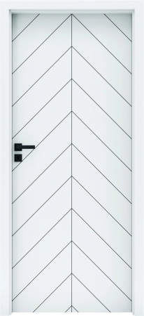 Usa de interior cu toc reglabil HDF - Frezaje decorative [1]