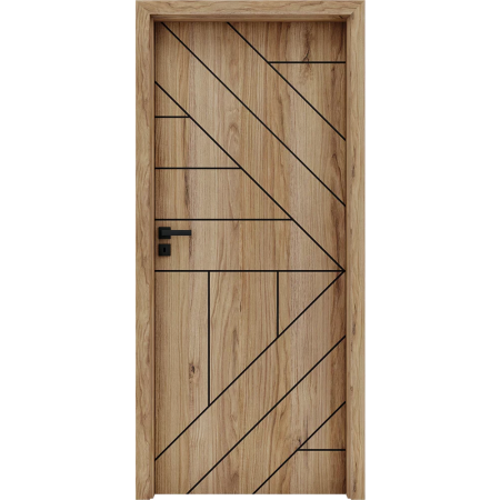 Usa de interior cu toc reglabil HDF - Frezaje decorative [2]