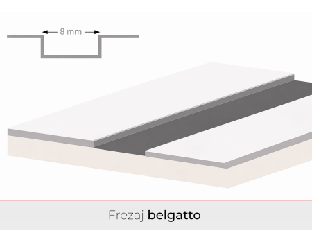Usa de interior cu toc reglabil HDF - Frezaje decorative [5]