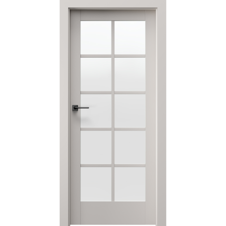 Usi frantuzesti - Usa de interior cu toc reglabil HDF PORTA VERRO V1 -Finisaj Lacuit Premium