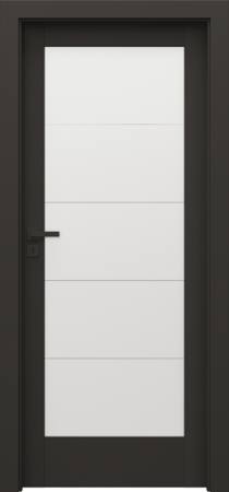 Usi PORTA Doors - Usa cu toc reglabil HDF PORTA VERTE HOME BLACK - Model B5