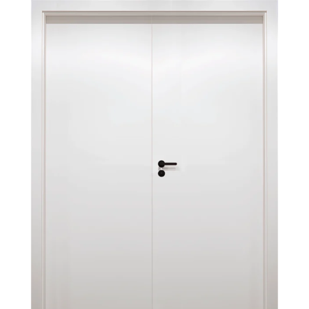 Usi HPL/CPL - Usa de interior dubla Alb CPL cu toc metalic / toc reglabil HDF Folie Decor