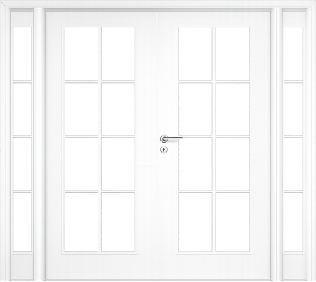 Usi Duble - Usa de interior dubla cu pui / luminator lateral - VINTAGE 5.4