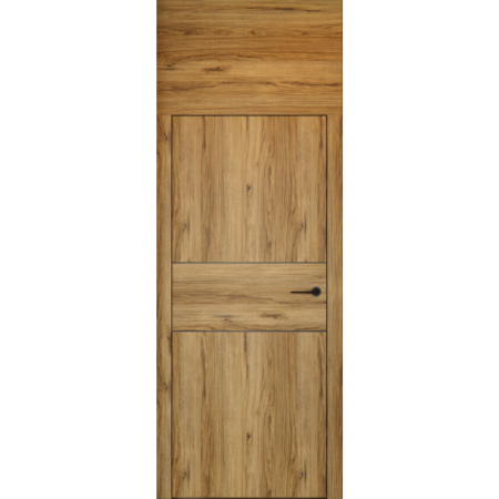 Usi cu balamale ascunse - Usa de interior PORTA LEVEL cu toc si insertii negre - Model C.2