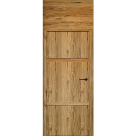 Usi cu balamale ascunse - Usa de interior PORTA LEVEL cu toc si insertii negre - Model C.3