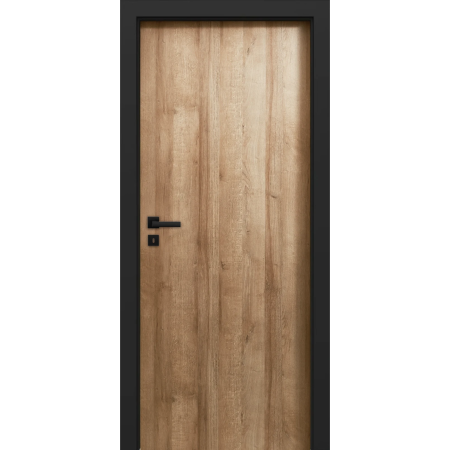 Usi de interior - Usa de interior stil Scandinav cu toc metalic negru mat