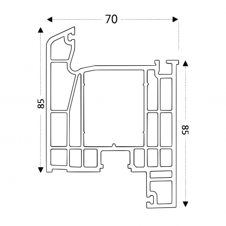 Usa de intrare in casa Entriva 365 - Stejar Auriu - termoizolanta pentru exterior [4]