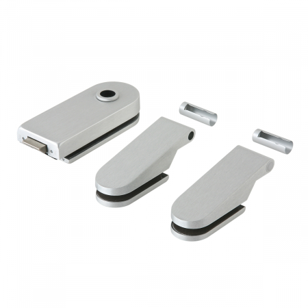 Usa de sticla Clara/Mata securizata de 8mm cu toc reglabil - complet echipata [6]