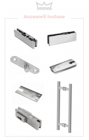 Usa de sticla pivotanta 1500 x 2000 - sticla clara 10 mm [1]