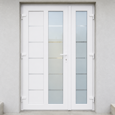 Usa dubla de intrare in casa Entriva 365 - termoizolanta pentru exterior - ALB [2]