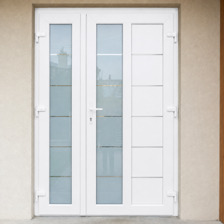 Usa dubla de intrare in casa Entriva 365 - termoizolanta pentru exterior - ALB [1]