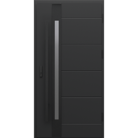 Usi de intrare in casa - Usa exterior de intrare in casa Porta Thermo - Optimum Energy Glass G.1 Negru
