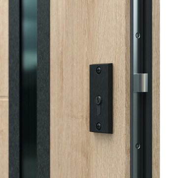 Usa exterior de intrare in casa Porta Thermo - Optimum Energy Glass G.1 Negru [5]